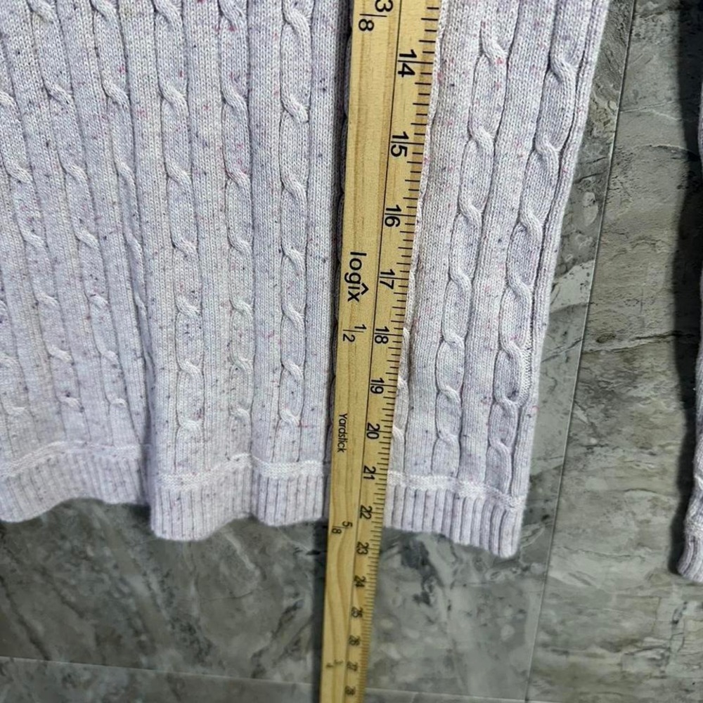 Croft & Barrow lavender pink cable knit sweater woman's  Size S #knitwear - Picture 7 of 7